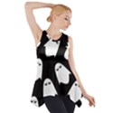 Ghost Halloween Pattern Side Drop Tank Tunic View1