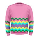 Easter Chevron Pattern Stripes Men s Sweatshirt View1