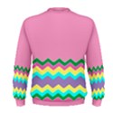 Easter Chevron Pattern Stripes Men s Sweatshirt View2