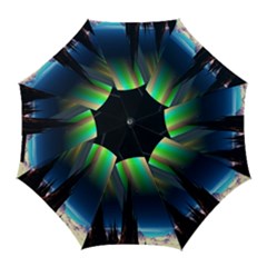 Planets In Space Stars Golf Umbrellas by Amaryn4rt