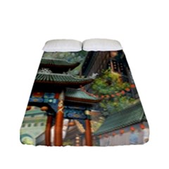 Japanese Art Painting Fantasy Fitted Sheet (full/ Double Size) by Amaryn4rt