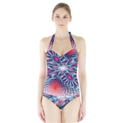 Creative Abstract Halter Swimsuit by Amaryn4rt