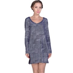 Excellent Seamless Slate Stone Floor Texture Long Sleeve Nightdress by Amaryn4rt