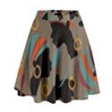 African Women Ethnic Pattern High Waist Skirt View1