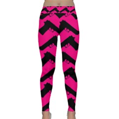 Pink Gun Classic Yoga Leggings by boho