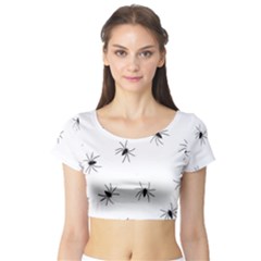 Spiders Short Sleeve Crop Top (tight Fit) by boho