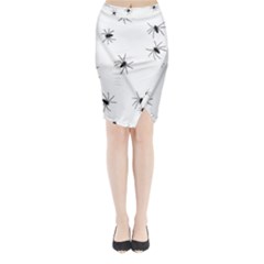 Spiders Midi Wrap Pencil Skirt by boho