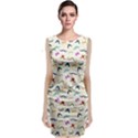 Mustaches Classic Sleeveless Midi Dress View1