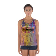 Circuit Board Pattern Lynnfield Die Women s Sport Tank Top  by Simbadda