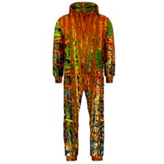 Circuit Board Pattern Hooded Jumpsuit (men)  by Simbadda