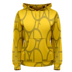 The Michigan Pattern Yellow Women s Pullover Hoodie by Simbadda