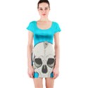 Skull Ball Line Schedule Short Sleeve Bodycon Dress View1