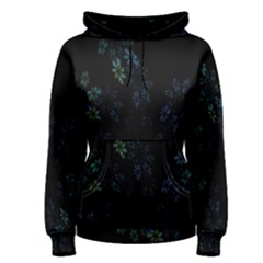 Fractal Pattern Black Background Women s Pullover Hoodie by Simbadda