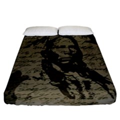 Indian Chief Fitted Sheet (california King Size) by Valentinaart