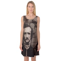 Edgar Allan Poe  Sleeveless Satin Nightdress by Valentinaart