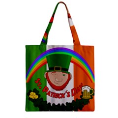 St  Patricks Day  Zipper Grocery Tote Bag by Valentinaart