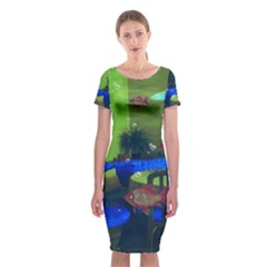 Natural Habitat Classic Short Sleeve Midi Dress by Valentinaart