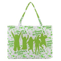 Saint Patrick Motif Medium Zipper Tote Bag by dflcprints