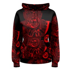 Warrior - Red Women s Pullover Hoodie by Valentinaart