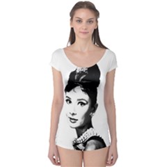 Audrey Hepburn Boyleg Leotard  by Valentinaart