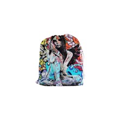 Graffiti Angel Drawstring Pouches (xs)  by Valentinaart