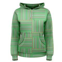 Geometric Pinstripes Shapes Hues Women s Pullover Hoodie by Simbadda