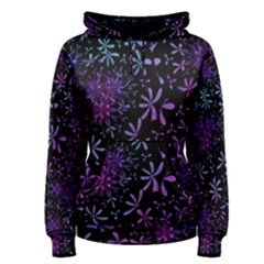 Retro Flower Pattern Design Batik Women s Pullover Hoodie by Simbadda