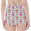 Floral Flower Pattern Seamless High-Waisted Bikini Bottoms View2