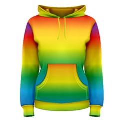 Rainbow Background Colourful Women s Pullover Hoodie by Simbadda