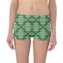 St Patrick S Day Damask Vintage Green Background Pattern Reversible Bikini Bottoms View3