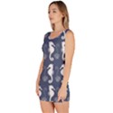 Seahorse And Shell Pattern Sleeveless Bodycon Dress View2