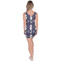 Seahorse And Shell Pattern Sleeveless Bodycon Dress View4