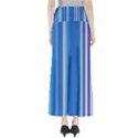 Color Stripes Blue White Pattern Maxi Skirts View2