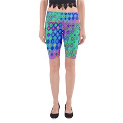 Background Texture Pattern Colorful Yoga Cropped Leggings