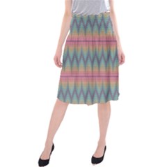 Pattern Background Texture Colorful Midi Beach Skirt by Simbadda