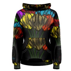 Flowers Painting Still Life Plant Women s Pullover Hoodie by Simbadda