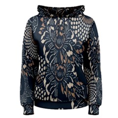 Patterns Dark Shape Surface Women s Pullover Hoodie by Simbadda