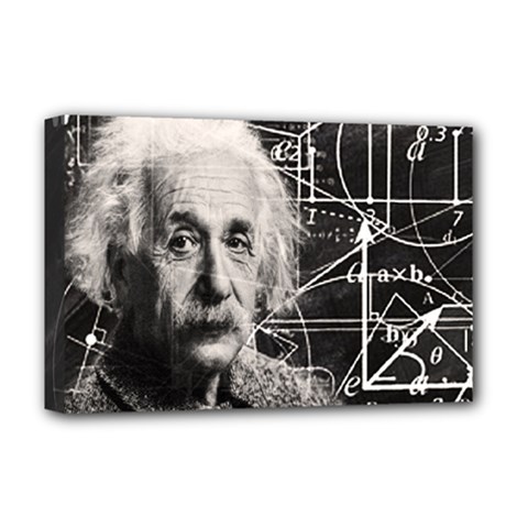 Albert Einstein Deluxe Canvas 18  X 12   by Valentinaart