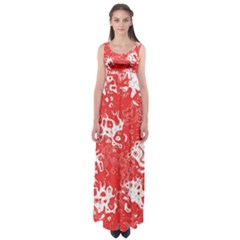 Pattern Empire Waist Maxi Dress by Valentinaart