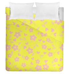 Floral Pattern Duvet Cover Double Side (queen Size) by Valentinaart