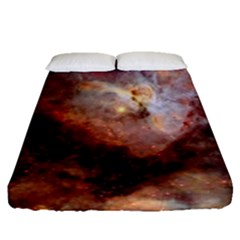 Carina Nebula Fitted Sheet (queen Size) by SpaceShop