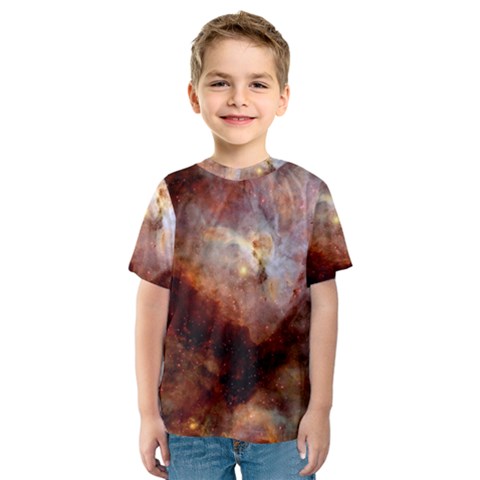 Carina Nebula Kids  Sport Mesh Tee by SpaceShop