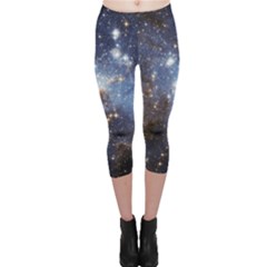 Large Magellanic Cloud Capri Leggings  by SpaceShop