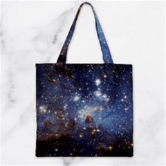 Large Magellanic Cloud Zipper Grocery Tote Bag by SpaceShop