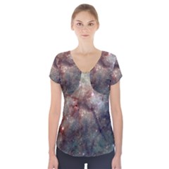 Tarantula Nebula Short Sleeve Front Detail Top by SpaceShop