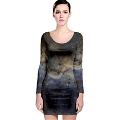 Propeller Nebula Long Sleeve Bodycon Dress