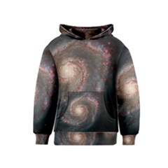 Whirlpool Galaxy And Companion Kids  Pullover Hoodie by SpaceShop