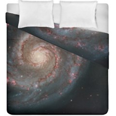 Whirlpool Galaxy And Companion Duvet Cover Double Side (king Size) by SpaceShop