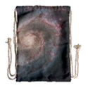 Whirlpool Galaxy And Companion Drawstring Bag (Large) View2