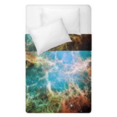 Crab Nebula Duvet Cover Double Side (single Size) by SpaceShop